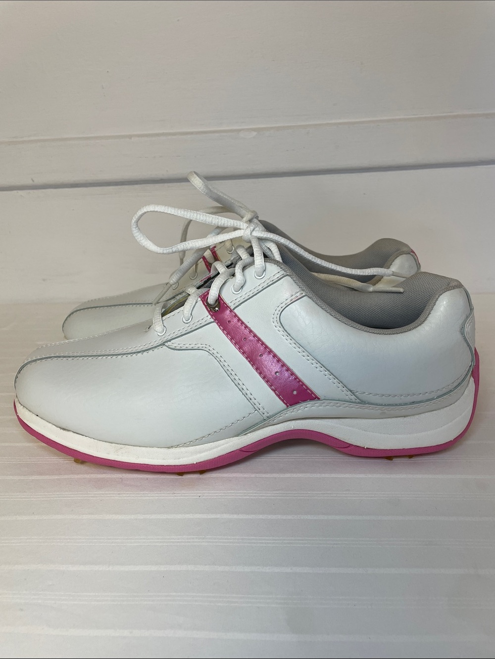 Etonic Lites Plus Women's Golf Shoes White and pink Size 8.5